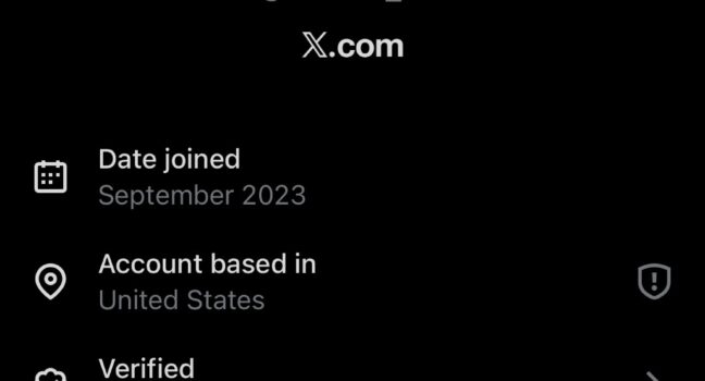 Twitterのアカウント所在地が分かること