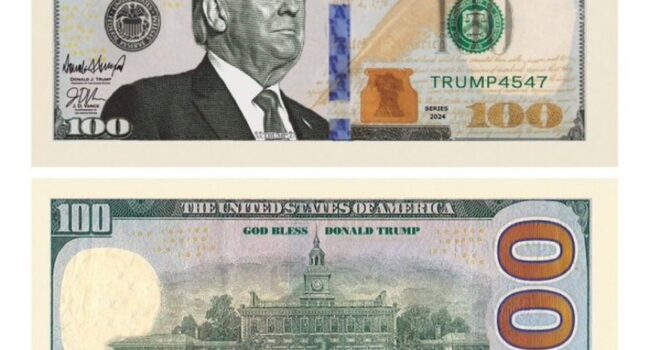 通貨発行権奪還！トランプのサイン入り紙幣