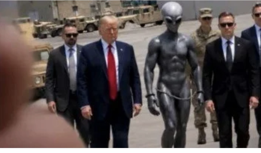 トランプとグレイのAI写真